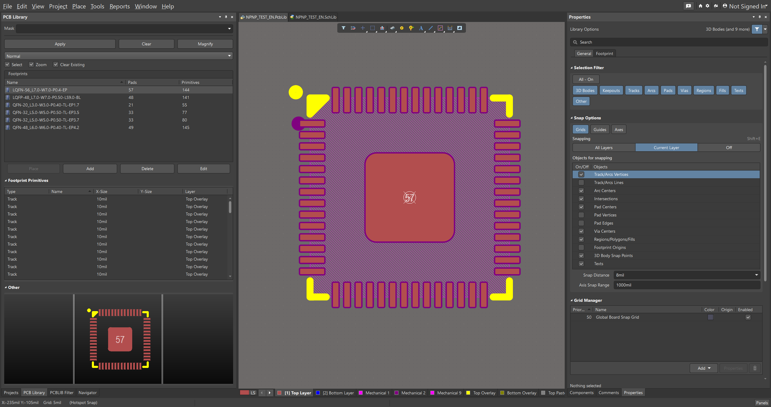 Altium PCB library export